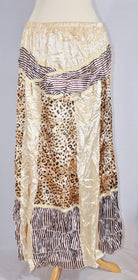 Tan Satin leopard and stripes Kabayare