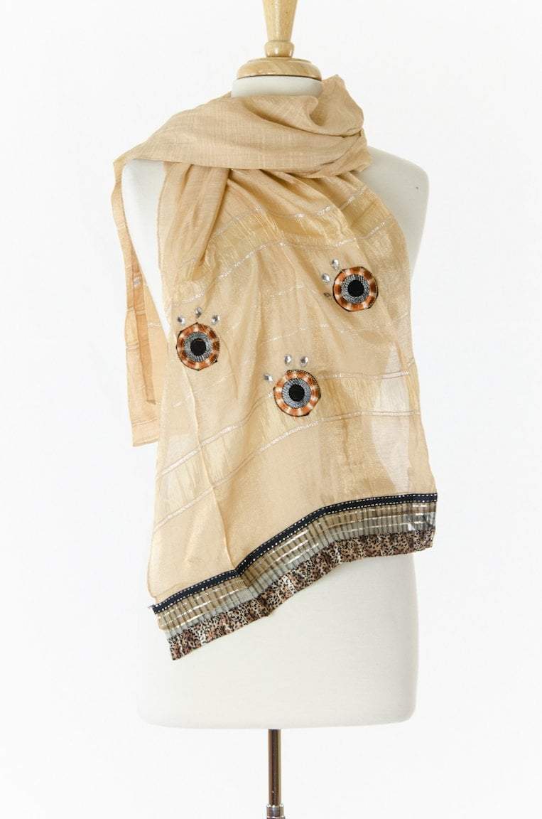Tan Tribal Scarf Kabayare