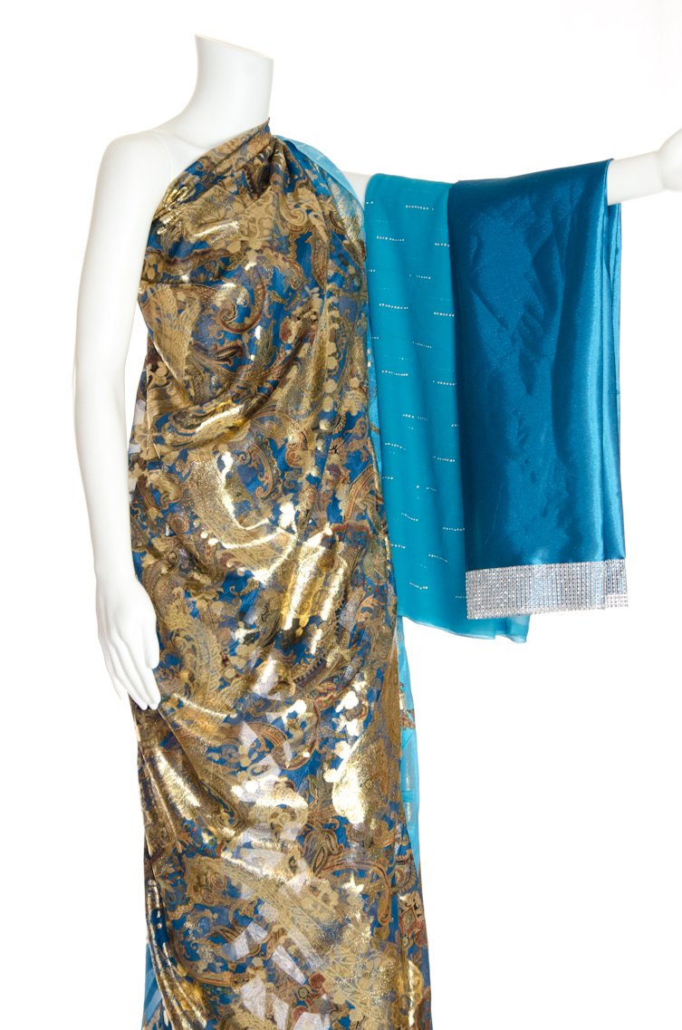 Teal Gold Feather Dirac Kabayare