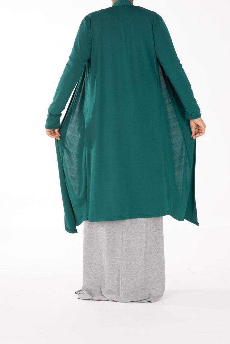 Teal Maxi Cardigan Kabayare
