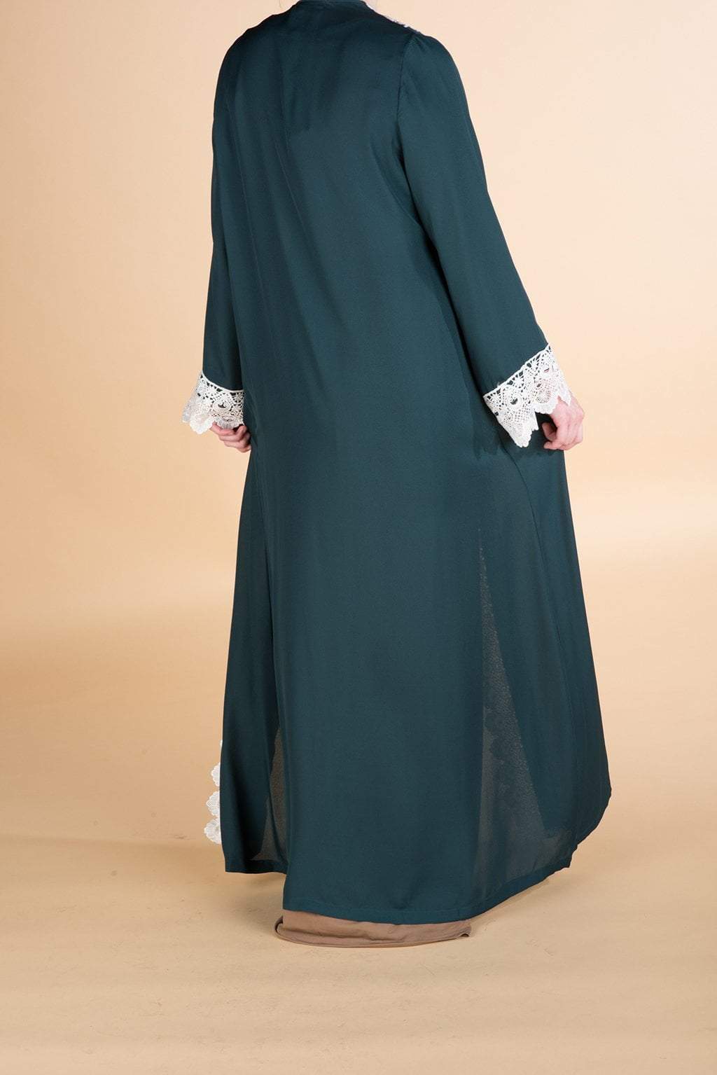 Teal sophisticated lace Kimono Kabayare