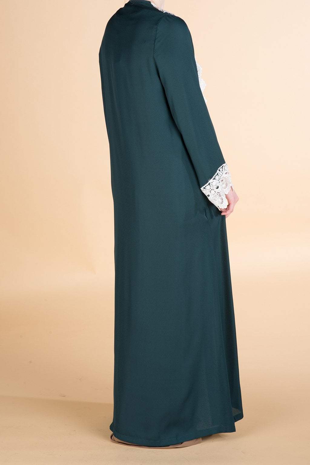 Teal sophisticated lace Kimono Kabayare