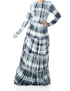 Tie dye Long sleeve maxi dress Kabayare