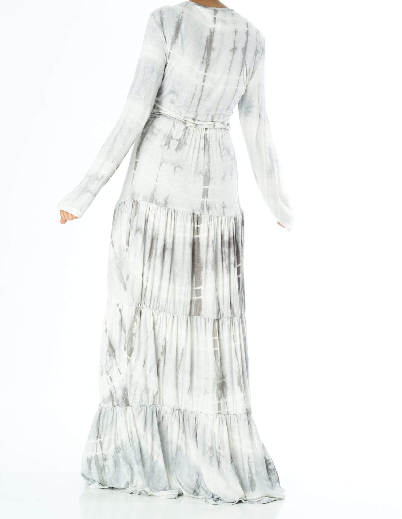 Tie dye Long sleeve maxi dress Kabayare