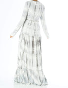Tie dye Long sleeve maxi dress Kabayare