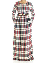 Timeless checked Maxi dress Kabayare