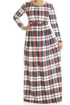 Timeless checked Maxi dress Kabayare