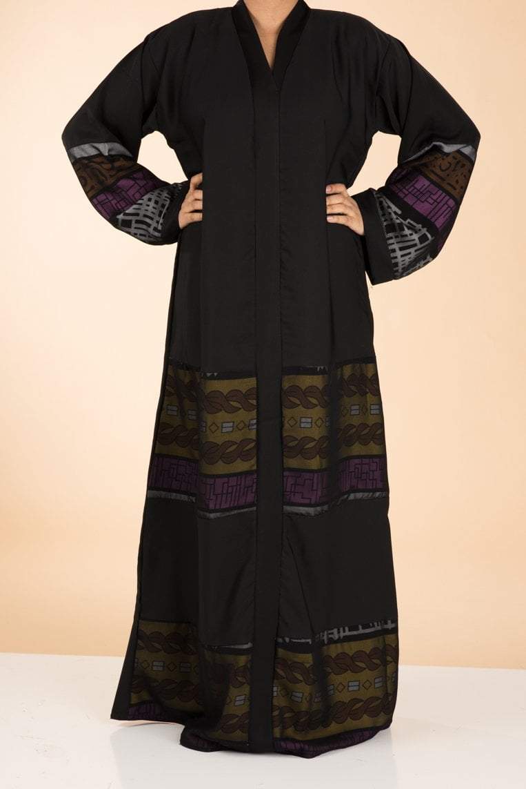 Tribal Neda/ chiffon Abaya Kabayare