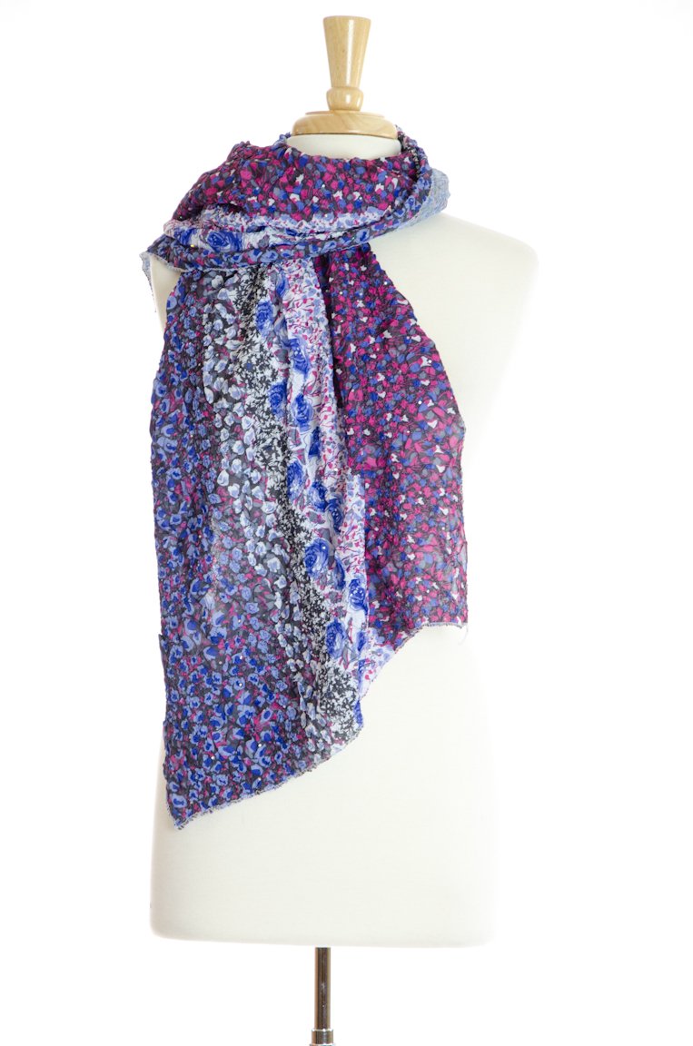 Tropical-Blue Scarf Kabayare