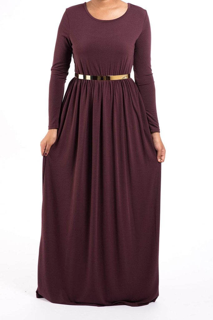 Vamp Milk Silk Maxi Dress / Pockets Kabayare