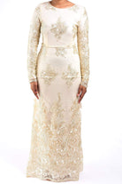 Vanilla Embroidered Princess Gown Kabayare