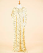 Vanilla polka dots bati dress Kabayare