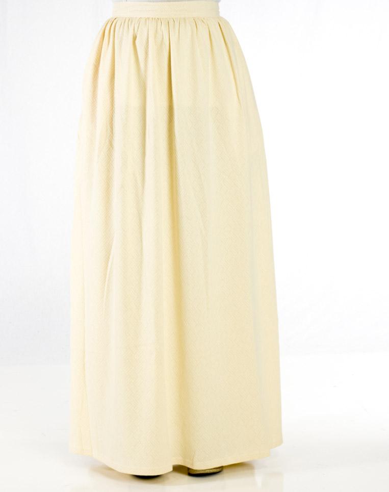 Vanilla Textured Maxi Skirt Kabayare