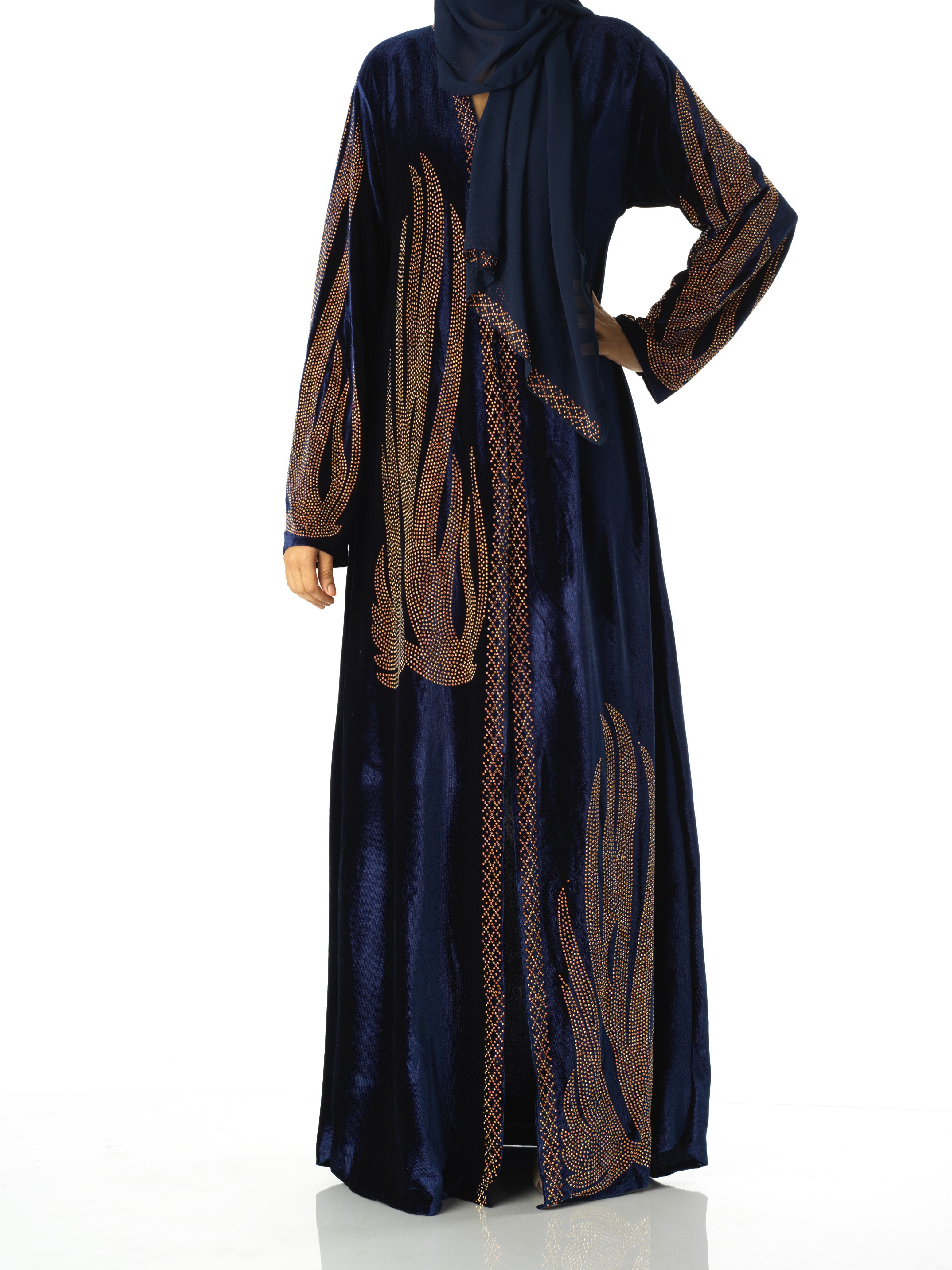 Velvet kimono abaya Kabayare
