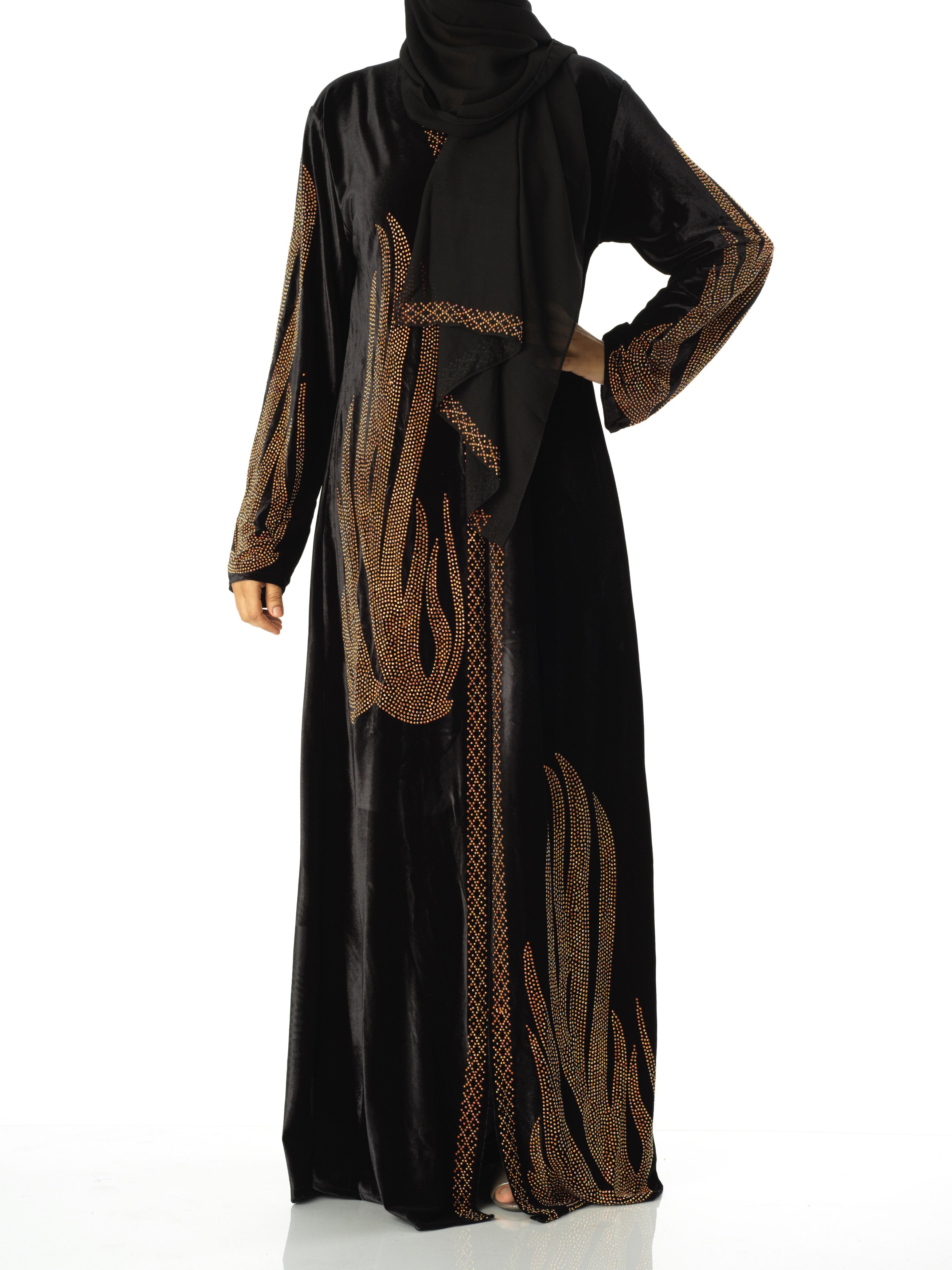 Velvet kimono abaya Kabayare