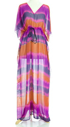 Water-Color Kimono Maxi Dress Kabayare