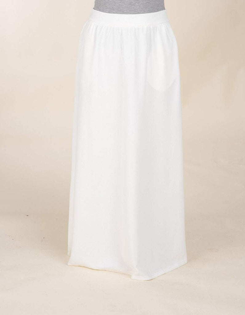 White Classic Maxi Skirt Kabayare
