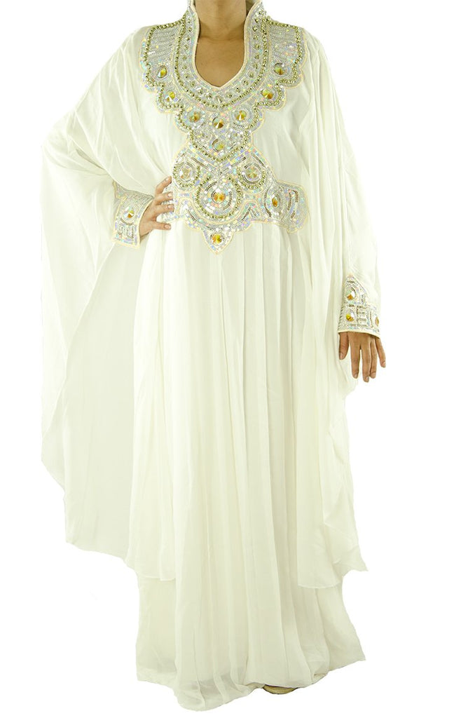 White Fancy Jilabiya Kabayare