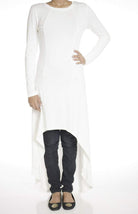White Hi-low dress Kabayare