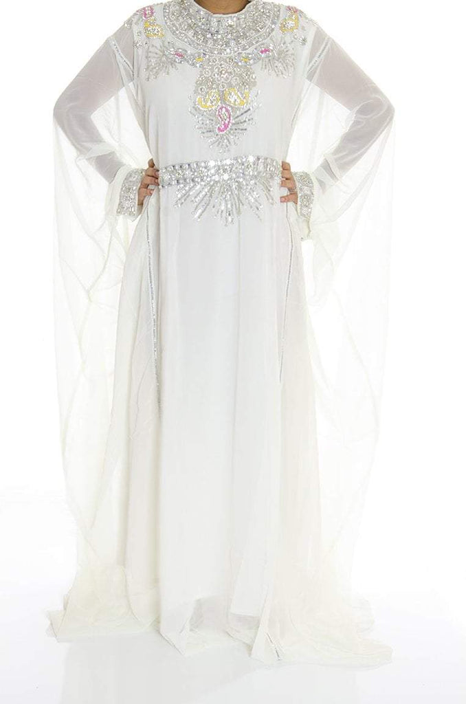 White Kaftan Jilabiya Thobe Kabayare