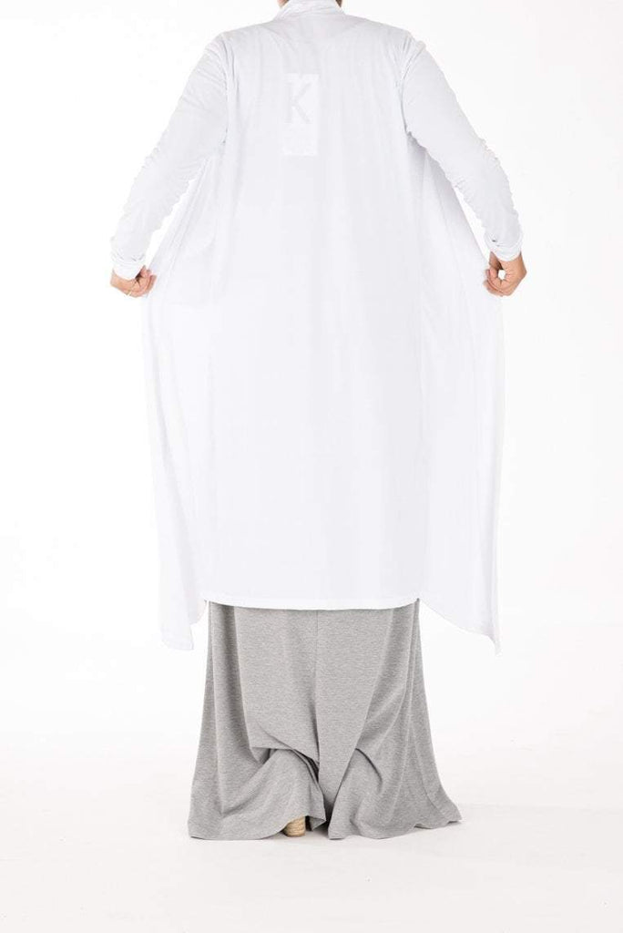 White Maxi Cardigan Kabayare
