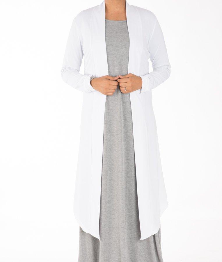 White Maxi Cardigan Kabayare