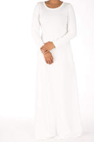White Modern Cut Dress Kabayare