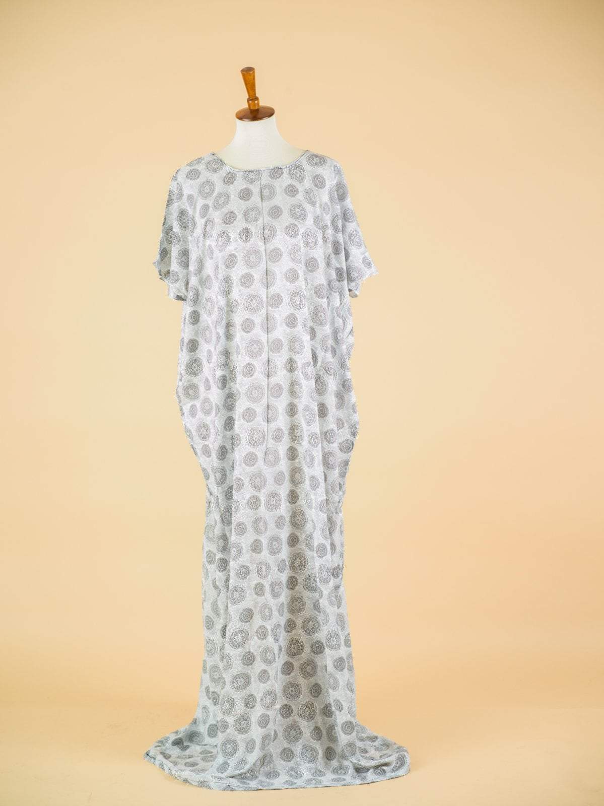 White motor print Bati Dress Kabayare