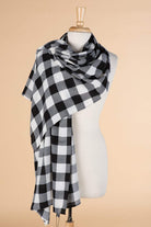 White Plaid Hijab Kabayare