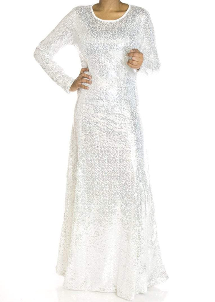 White Sequin dress Kabayare