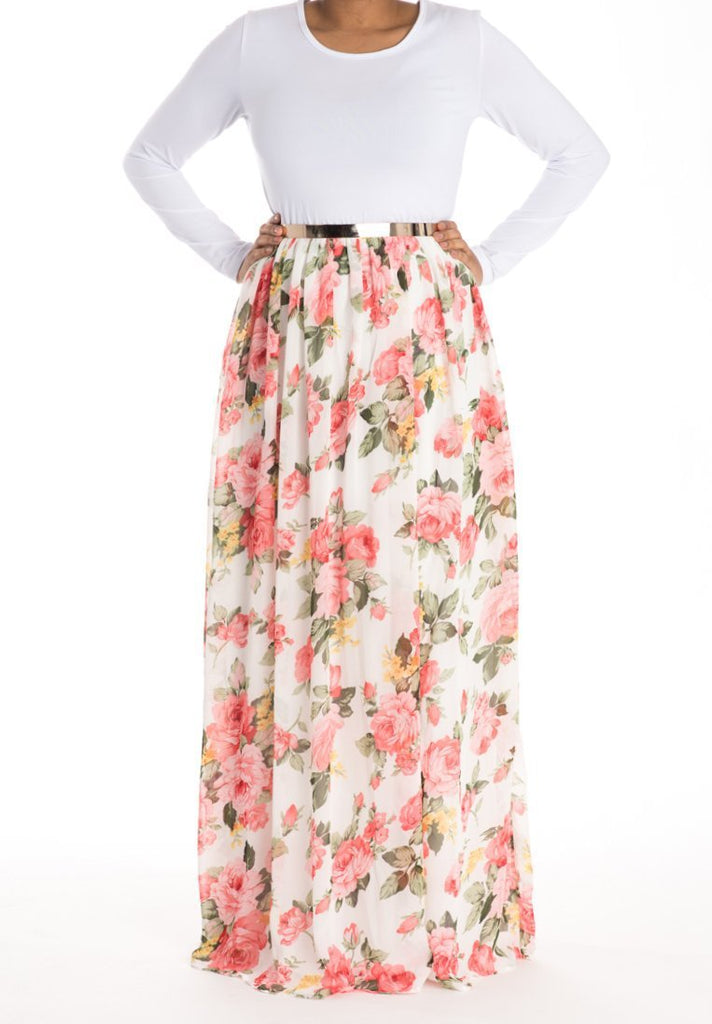 White Summer Blossom DRESS Kabayare