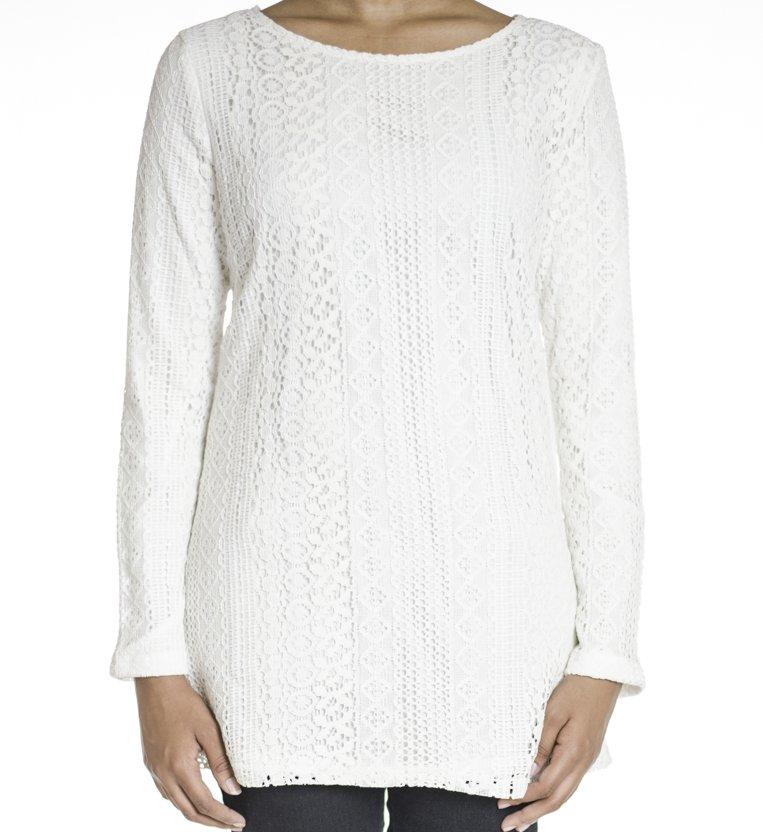 White True lace top Kabayare