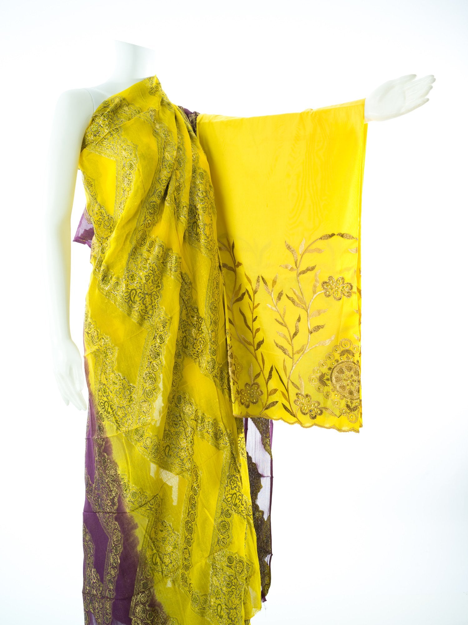 Yellow and purple Francesawi inspired Dirac set Kabayare