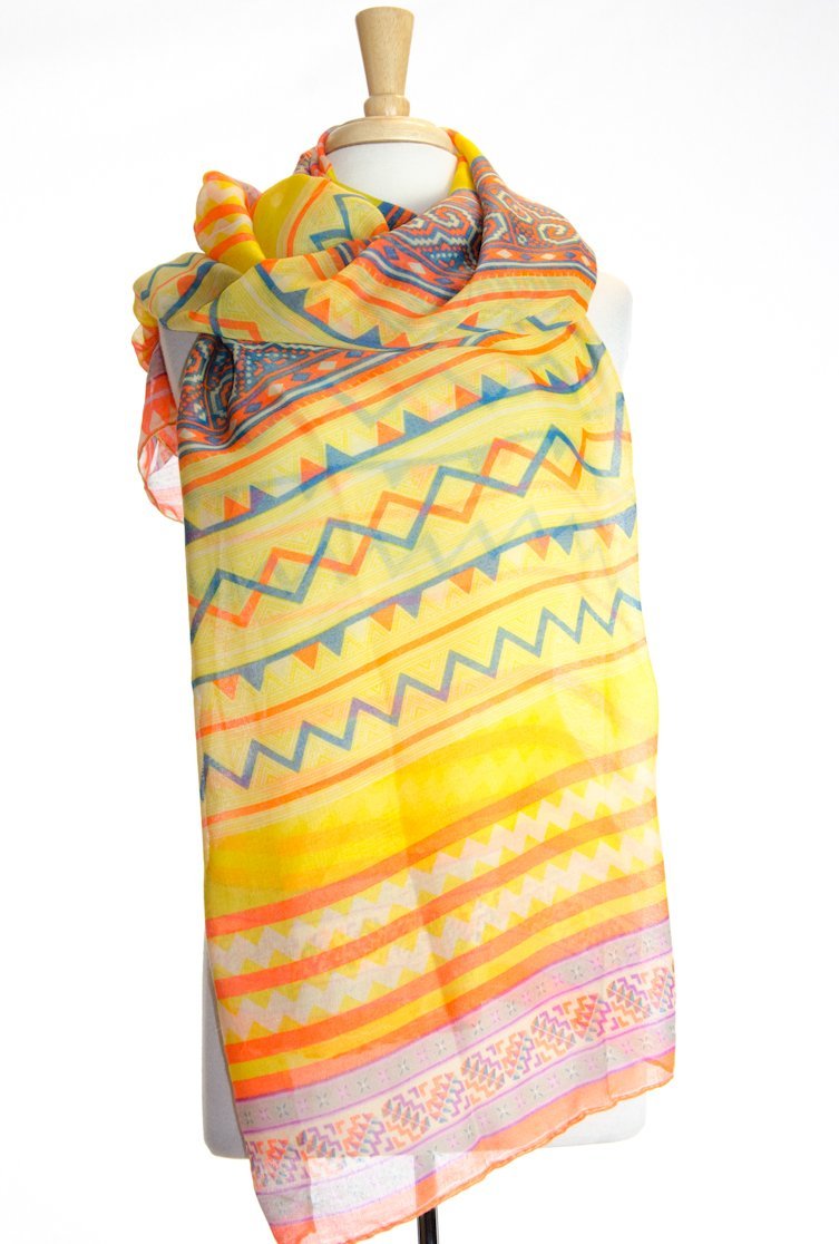 Yellow Aztec Scarf Kabayare