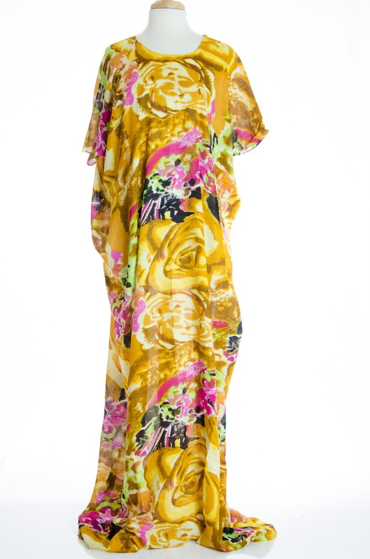 Yellow Blossom Bati Dress Kabayare