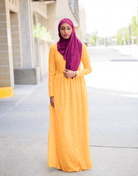 Yellow eye-lash dress Kabayare