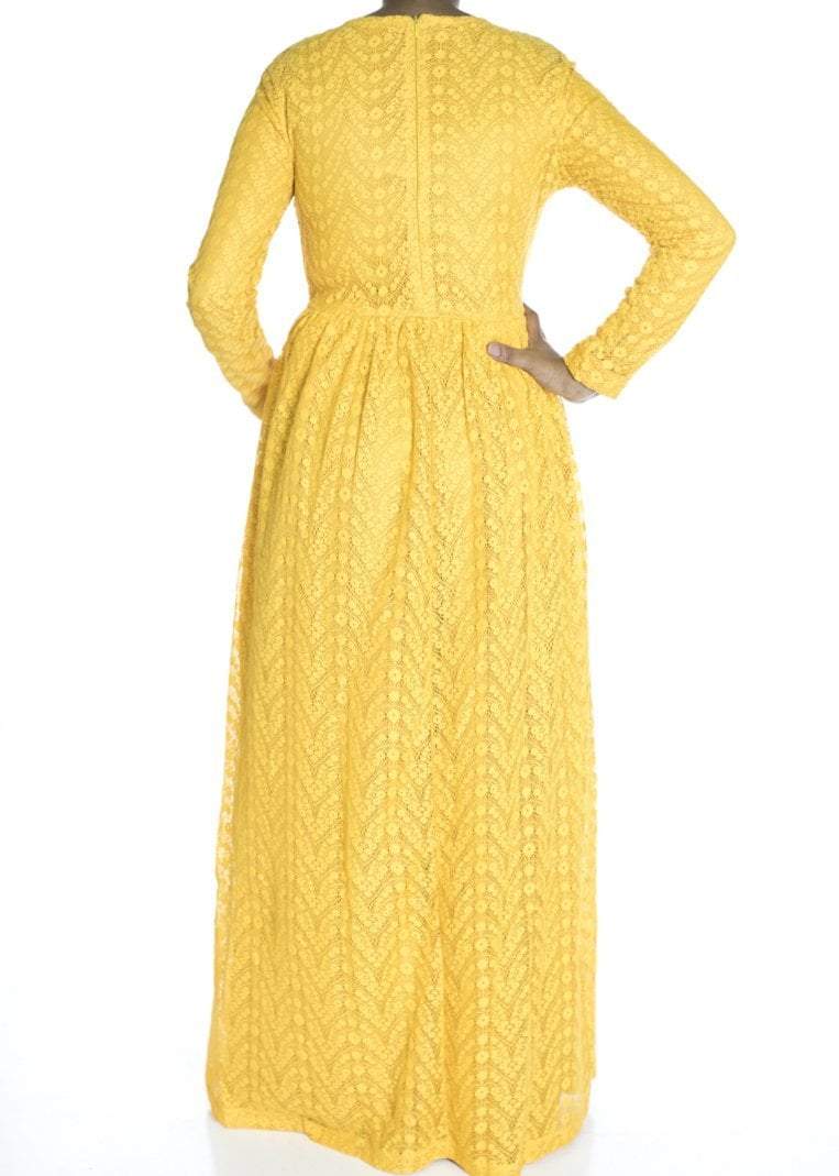 Yellow eye-lash dress Kabayare