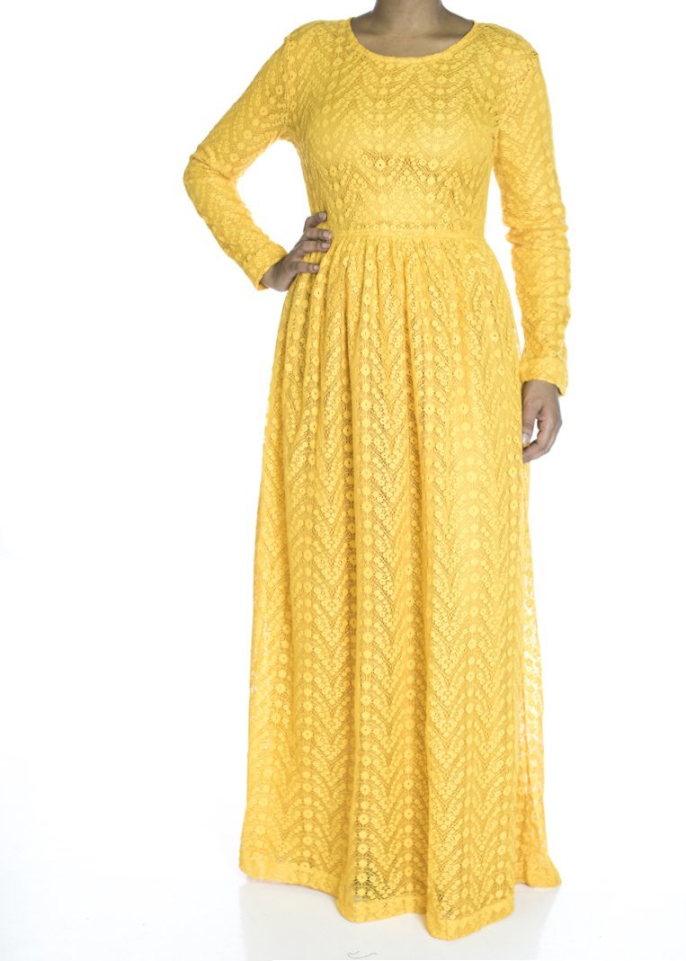 Yellow eye-lash dress Kabayare