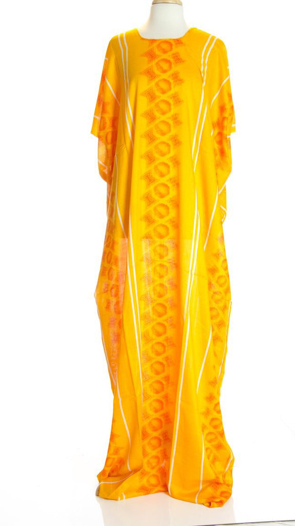 Yellow hourglass bati dress Kabayare