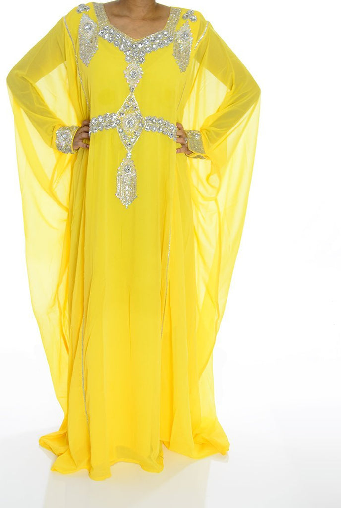 Yellow JILABIYA KHALEEJI Kabayare