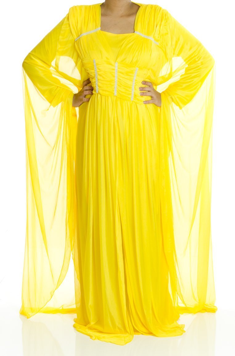 Yellow Valet Butterfly Kaftan Kabayare