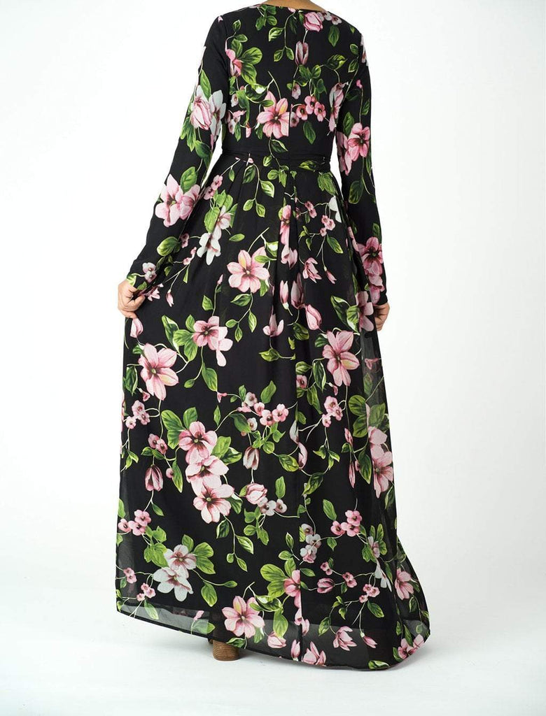 zinnia floral Maxi dress Kabayare